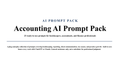AI Accounting Prompt Pack – ChatGPT & Claude Prompts for Accountants